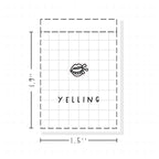 (PM446) Yelling - Tiny Minimal Icon Stickers