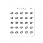 (PM446) Yelling - Tiny Minimal Icon Stickers