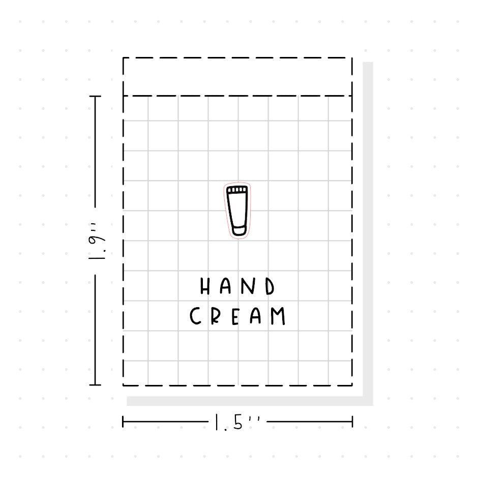 (PM448) Hand Cream - Tiny Minimal Icon Stickers