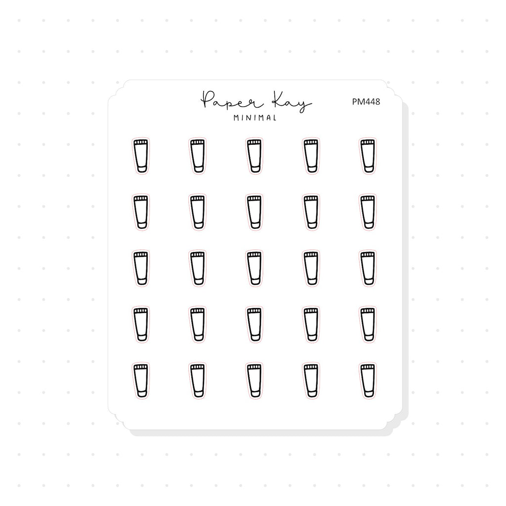 (PM448) Hand Cream - Tiny Minimal Icon Stickers