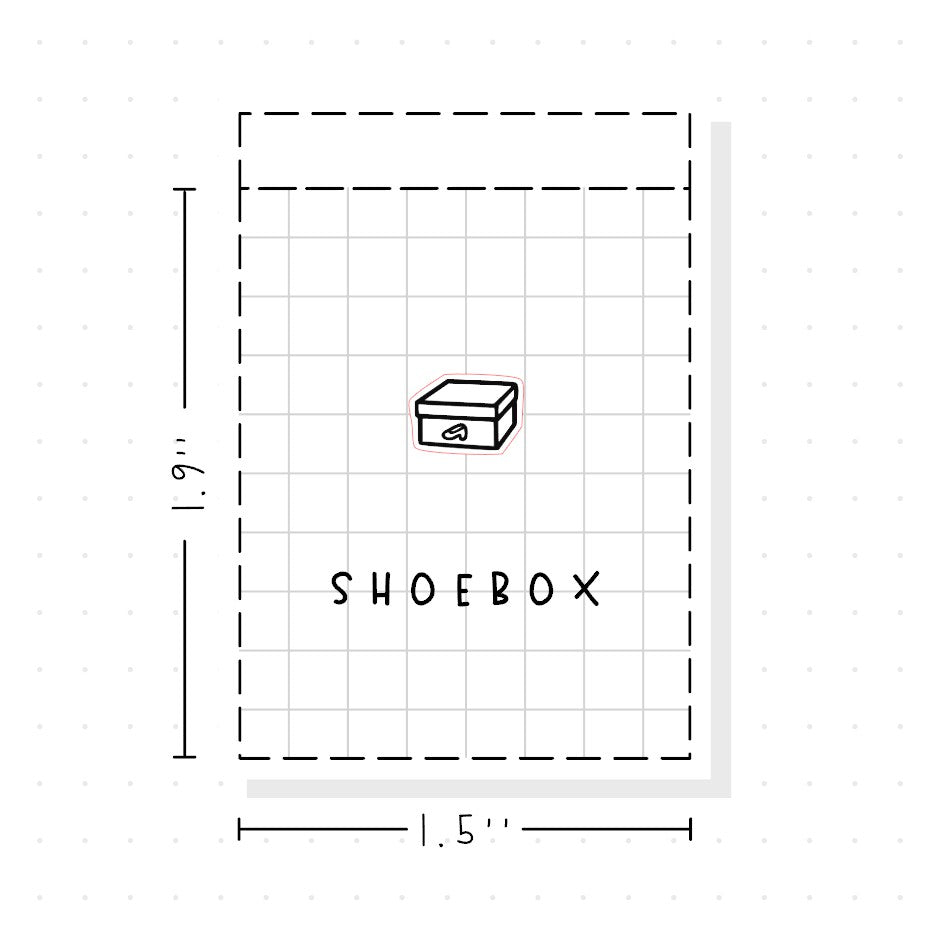 (PM449) Shoebox - Tiny Minimal Icon Stickers