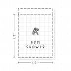(PM454) Gym Shower - Tiny Minimal Icon Stickers