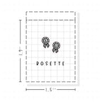 (PM455) Rosette - Tiny Minimal Icon Stickers