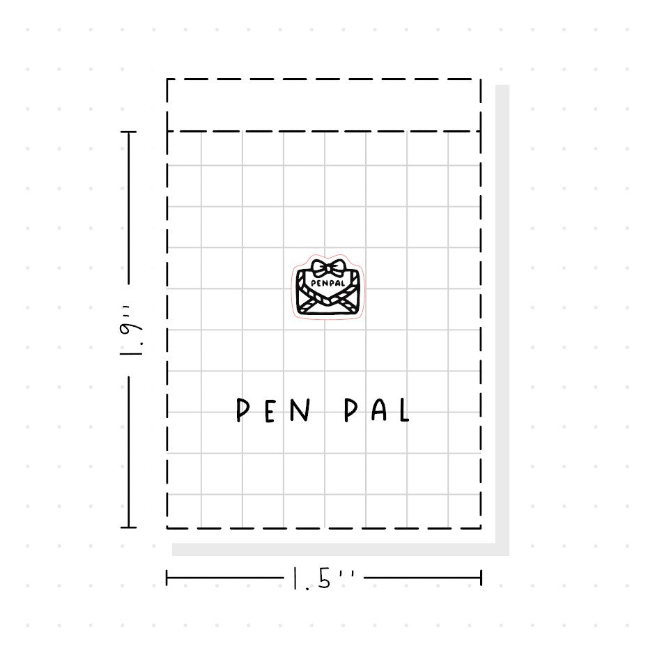 (PM460) Pen Pal - Tiny Minimal Icon Stickers