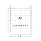 (PM465) Croissant - Tiny Minimal Icon Stickers