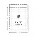 (PM467) Oven Glove - Tiny Minimal Icon Stickers