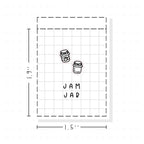 (PM468) Jam Jar - Tiny Minimal Icon Stickers