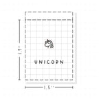 (PM470) Unicorn - Tiny Minimal Icon Stickers
