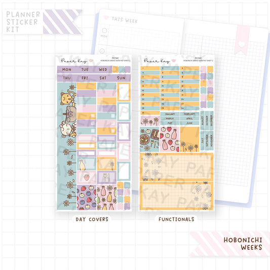 Picnic Hobonichi Weeks Monthly Sticker Kit