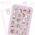 Planner Girl Dot the Bear Bujo Deco Stickers