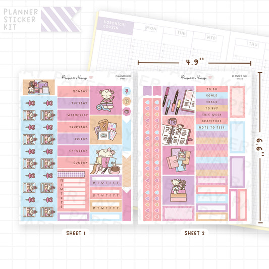 Planner Girl Hobonichi Cousin Sticker Kit