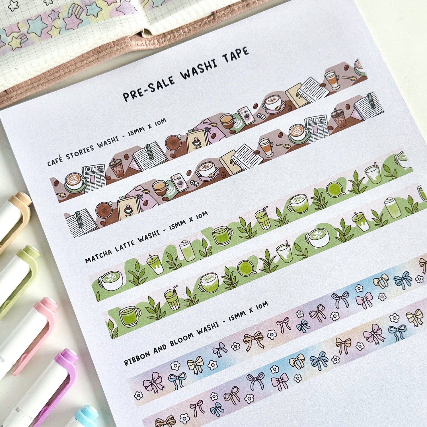 PRE-SALE Matcha Latte Washi Tape