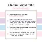PRE-SALE Café Stories Washi Tape