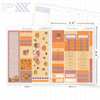 Pumpkin Season Hobonichi Cousin Monthly Sticker Kit