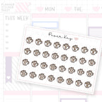 Pumpkin Spice Latte Date Dot Stickers