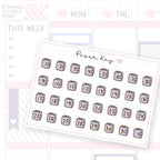 Purple Planner Date Dot Stickers
