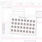 Purple Planner Date Dot Stickers