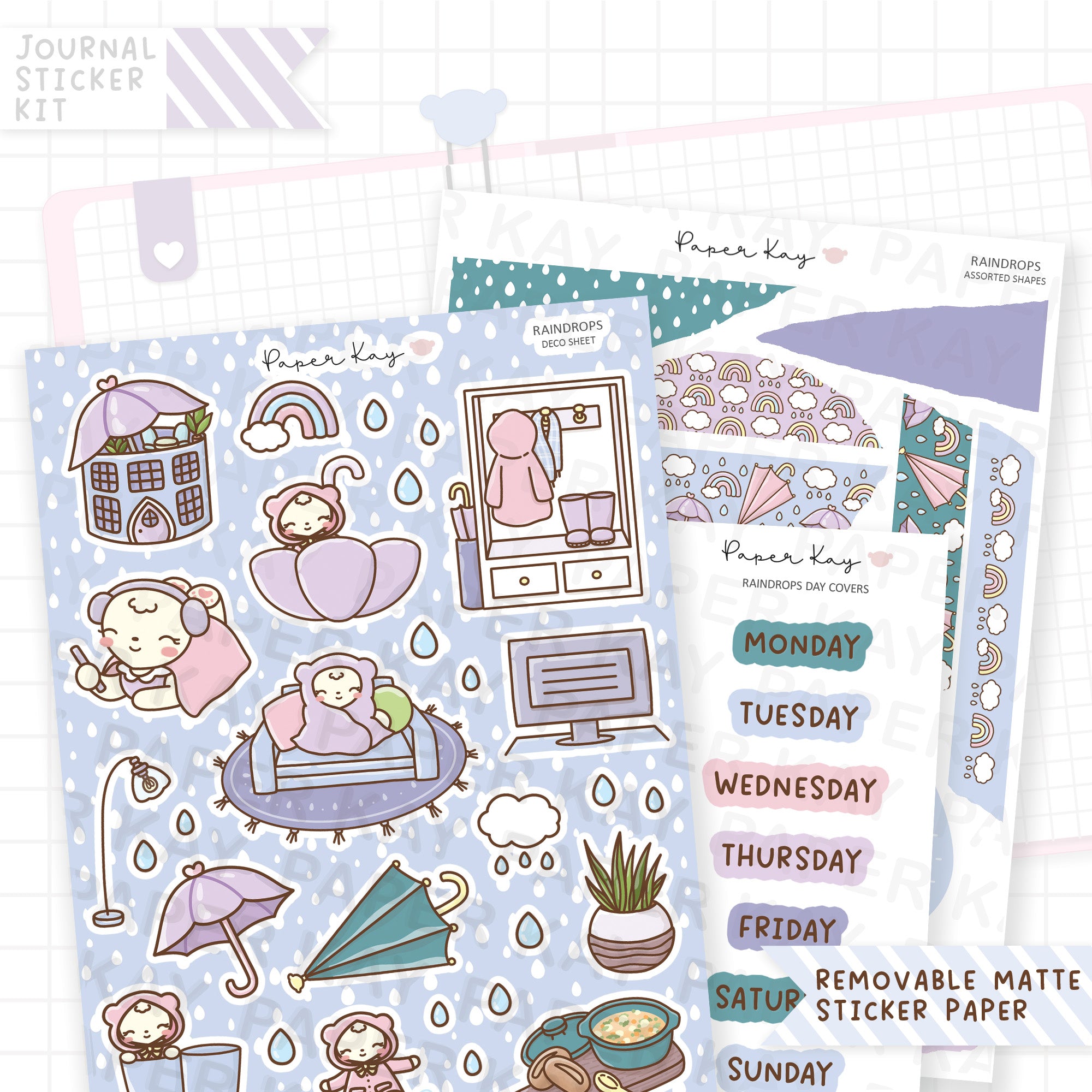 Raindrops Journalling Kit