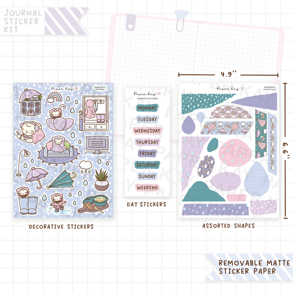 Raindrops Journalling Kit