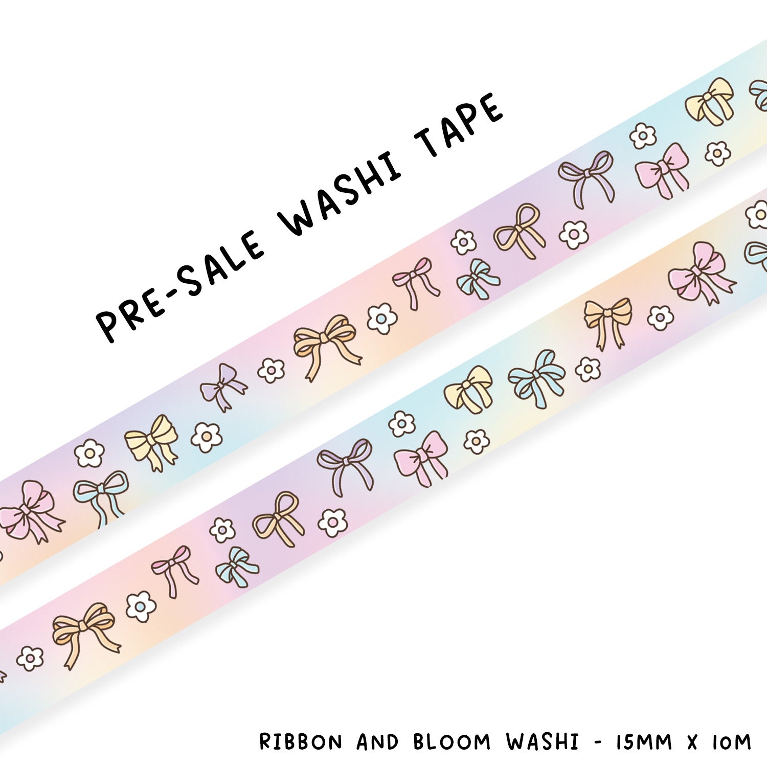 PRE-SALE Ribbon and Bloom Washi Tape