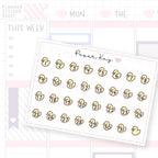 Rubber Duck Date Dot Stickers