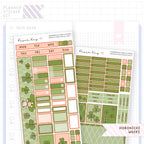 Shamrocks and Clovers Hobonichi Weeks Monthly Sticker Kit