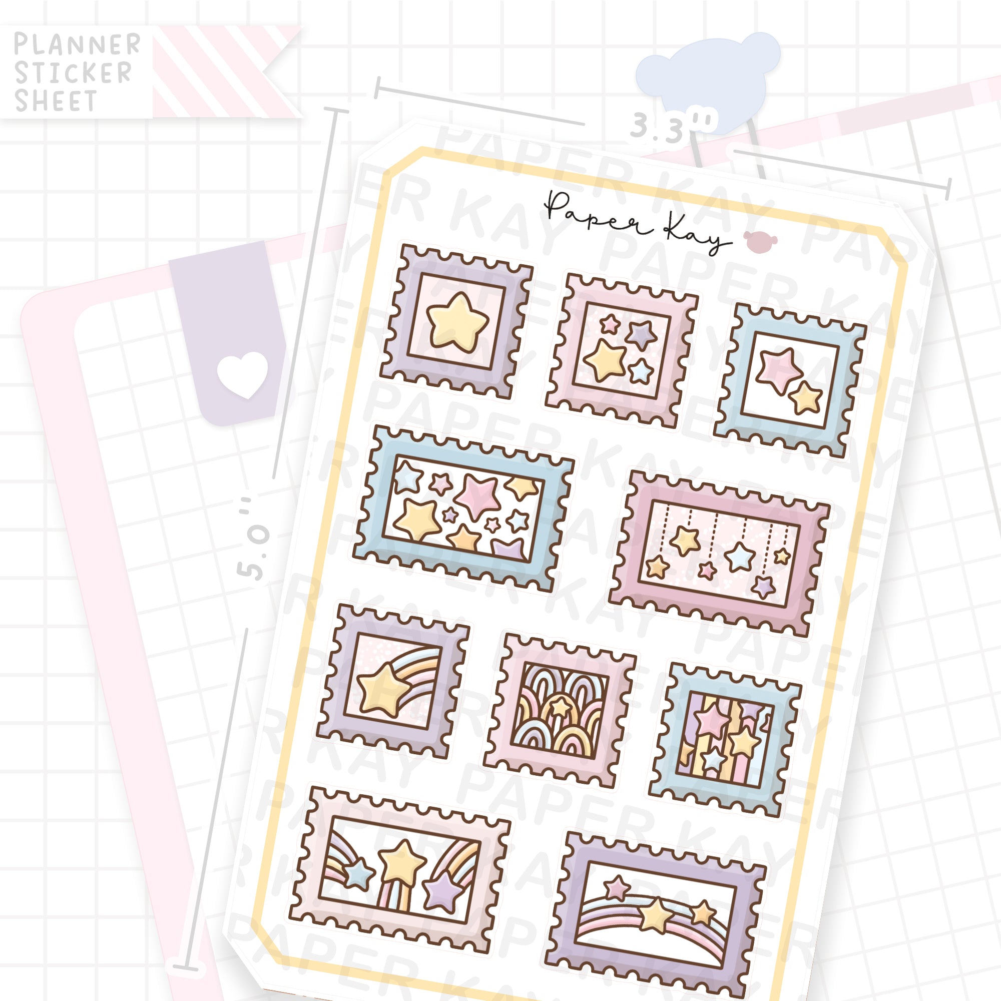Star Stamps Bujo Deco Stickers