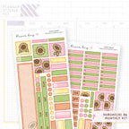 Sunflowers Hobonichi A6 Monthly Sticker Kit
