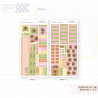 Sunflowers Hobonichi A6 Monthly Sticker Kit