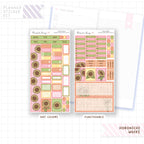 Sunflowers Hobonichi Weeks Monthly Sticker Kit