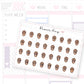 Sweater Weather Acorn Date Dot Stickers