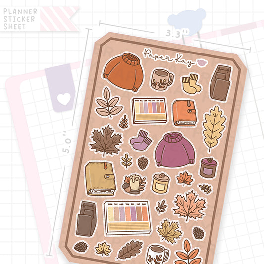 Sweater Weather Cosy Bujo Deco Stickers