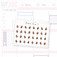 Sweater Weather Leaf Date Dot Stickers