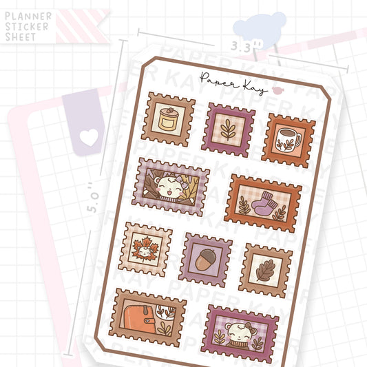 Sweater Weather Stamps Bujo Deco Stickers