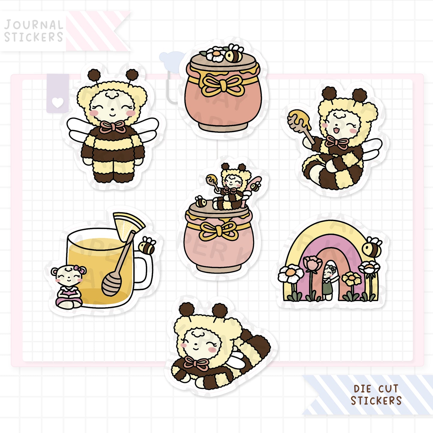 Sweet as Honey Sticker Die Cuts