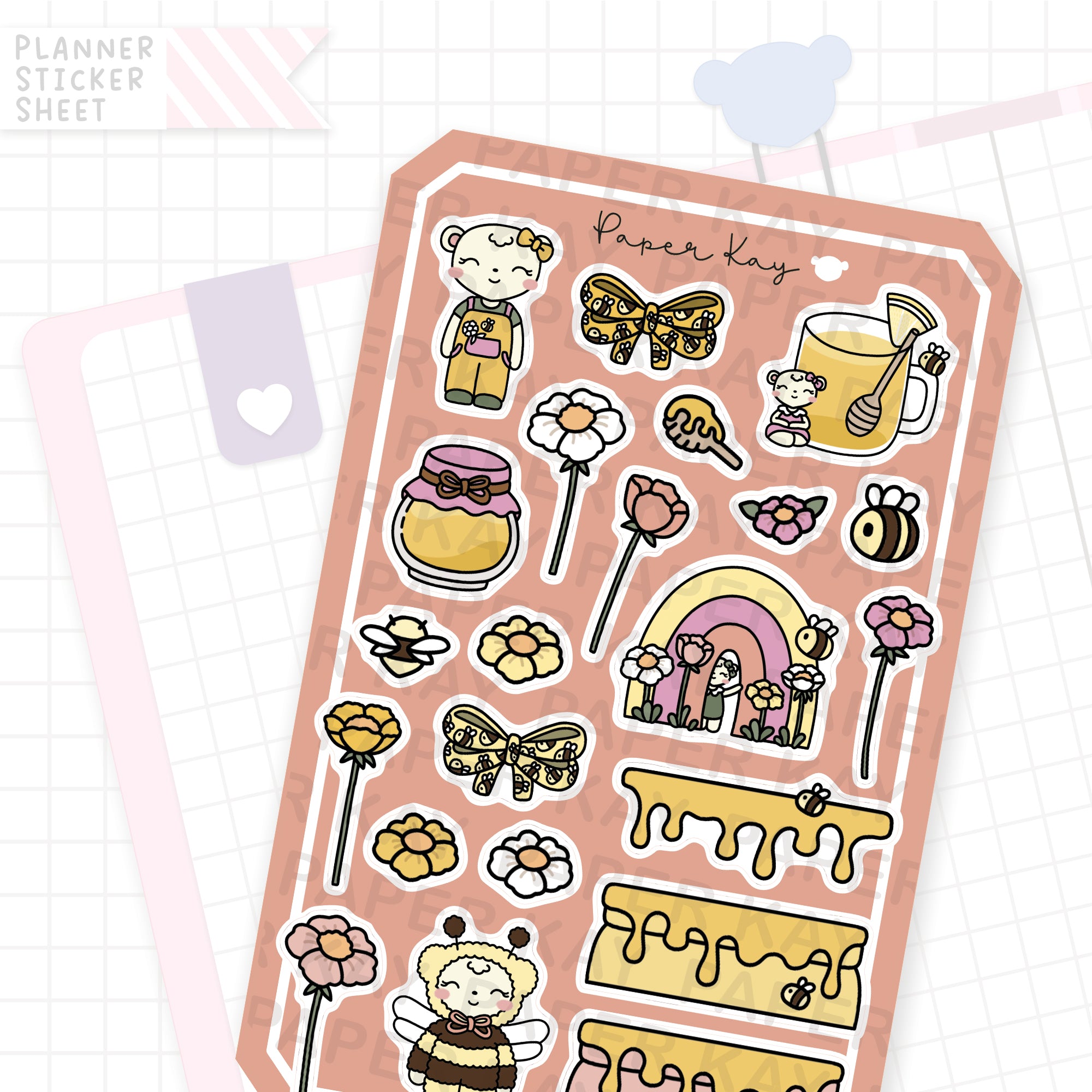 Sweet as Honey Florals Bujo Deco Stickers