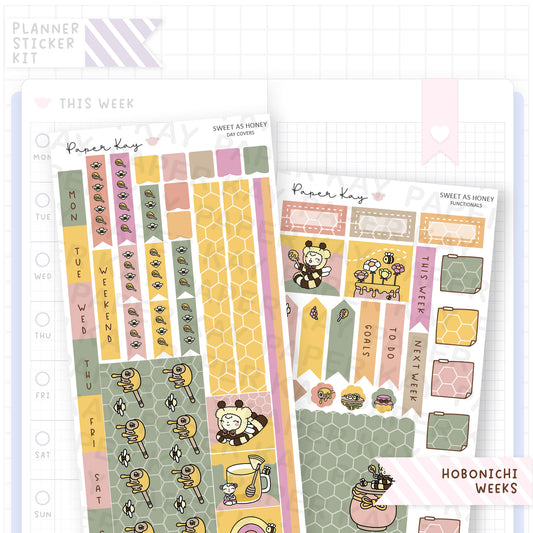 Sweet as Honey Hobonichi Weeks Sticker Kit