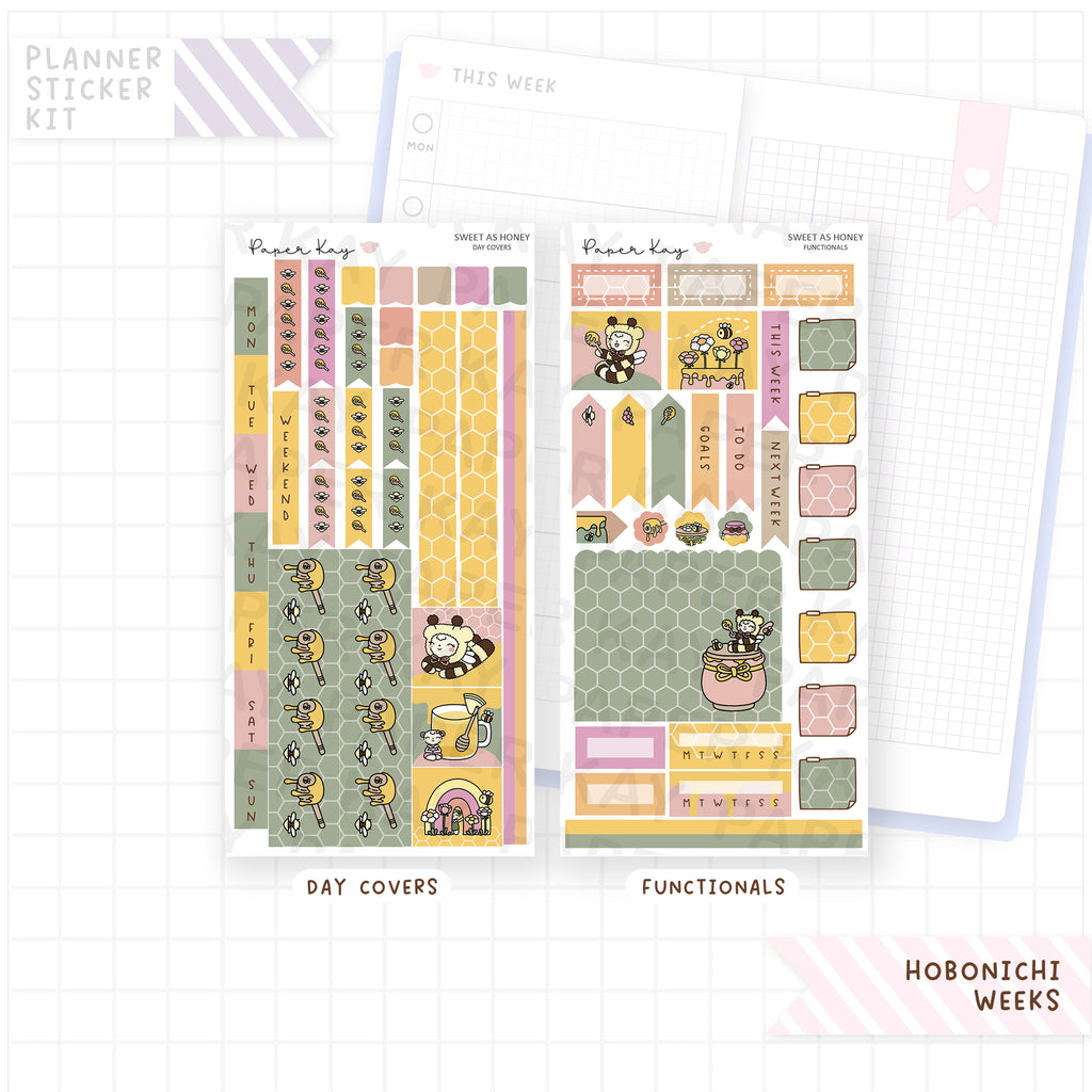 Sweet as Honey Hobonichi Weeks Sticker Kit
