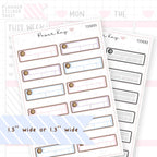 Spending Tracker Sticker Sheet