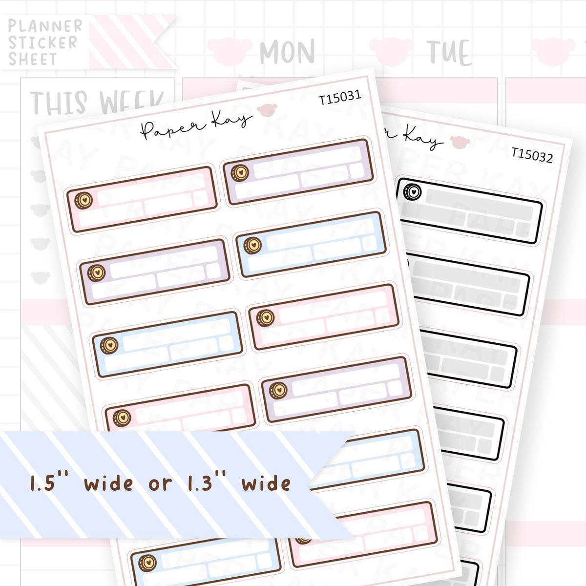Spending Tracker Sticker Sheet
