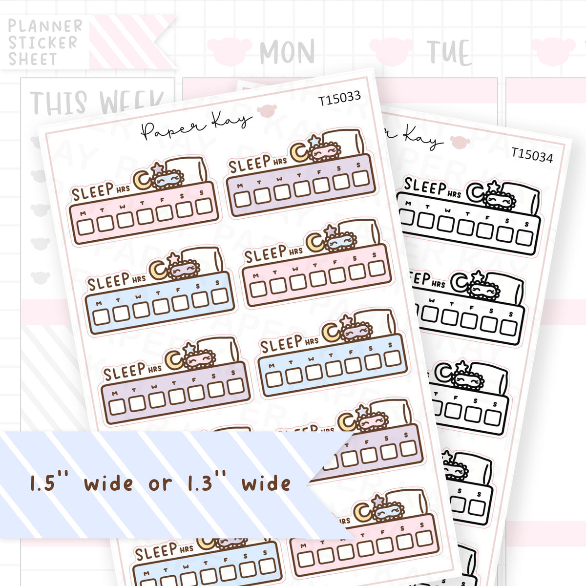 Sleep Tracker Sticker Sheet