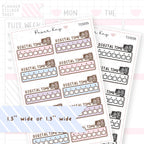 Digital Time Tracker Sticker Sheet