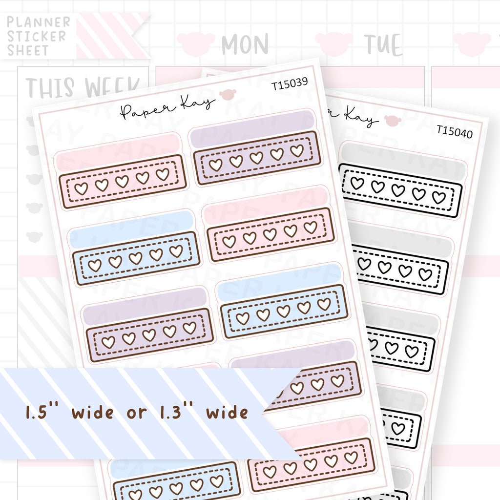 Heart Tracker Sticker Sheet