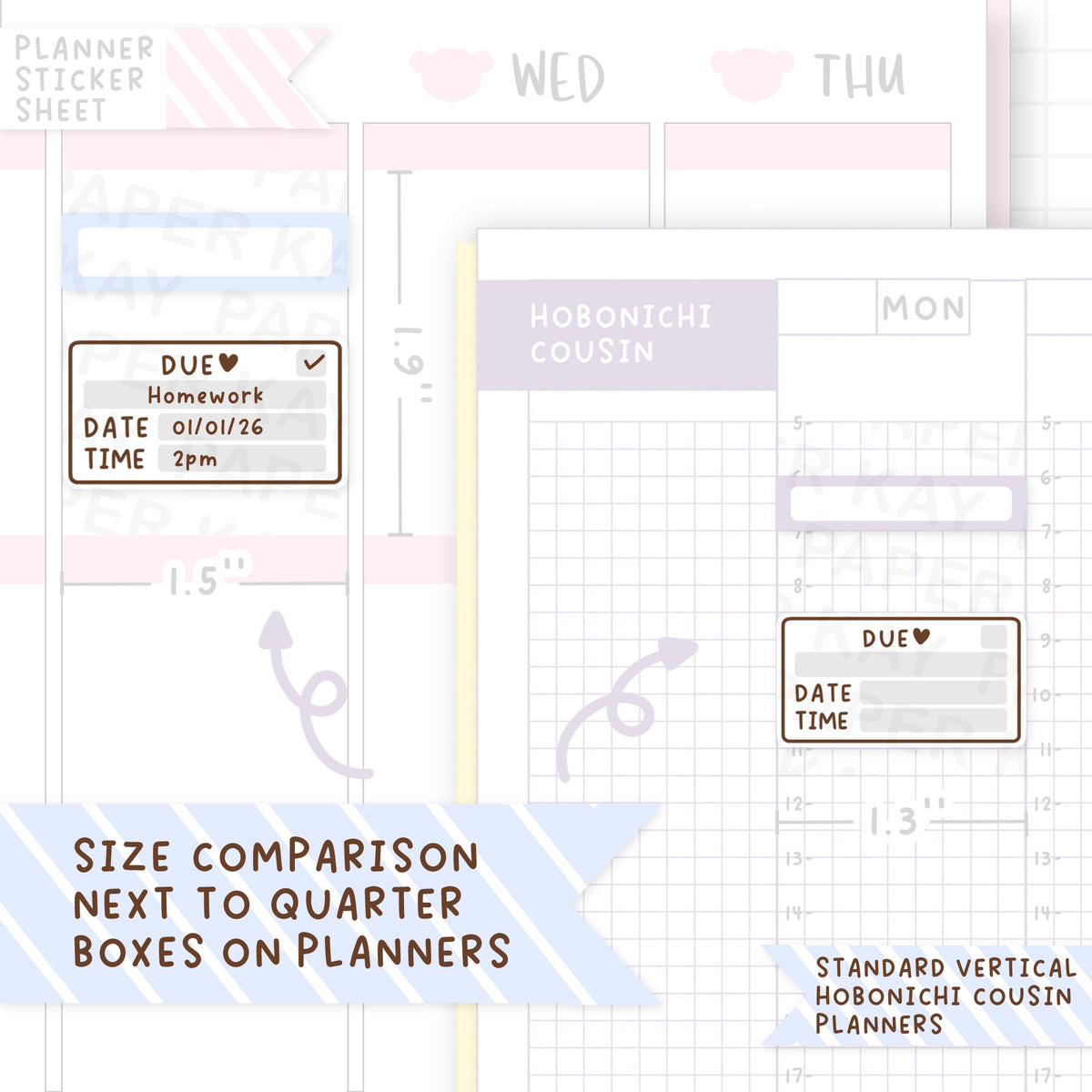 Task Due Tracker Sticker Sheet