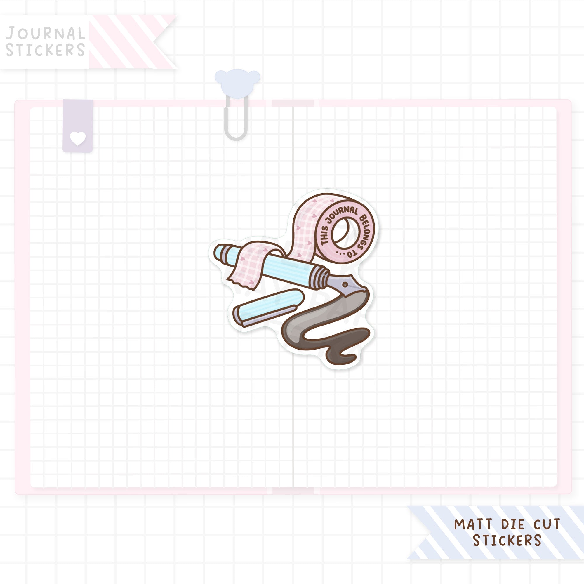 This Journal Belongs to... Matt Sticker Die Cut