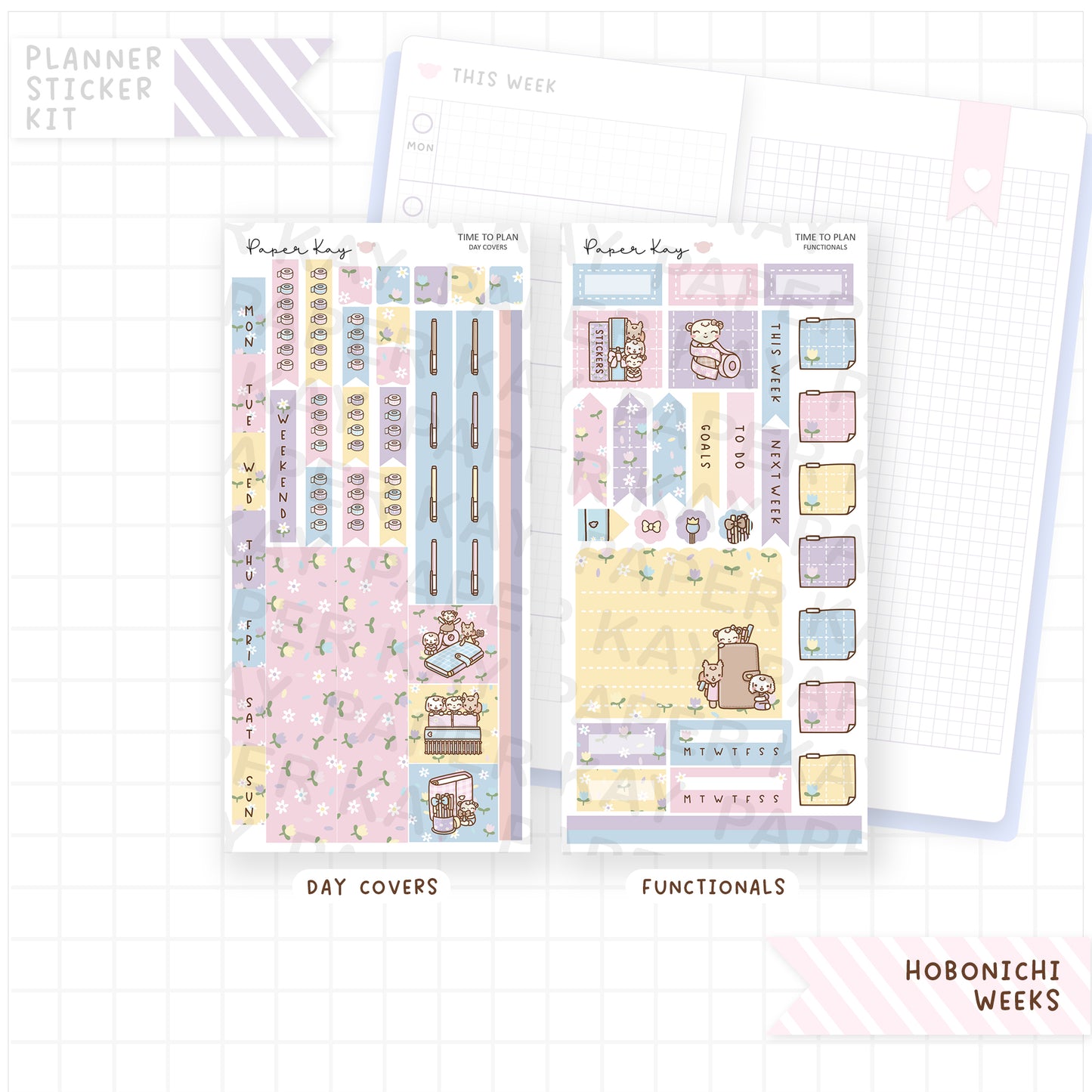 Time to Plan Hobonichi Weeks Sticker Kit