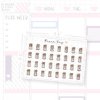 Time to Plan Pen Holder Date Dot Stickers