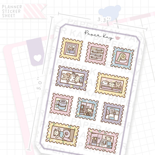 Time to Plan Stamps Bujo Deco Stickers