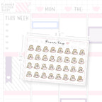 Time to Plan Washi Date Dot Stickers