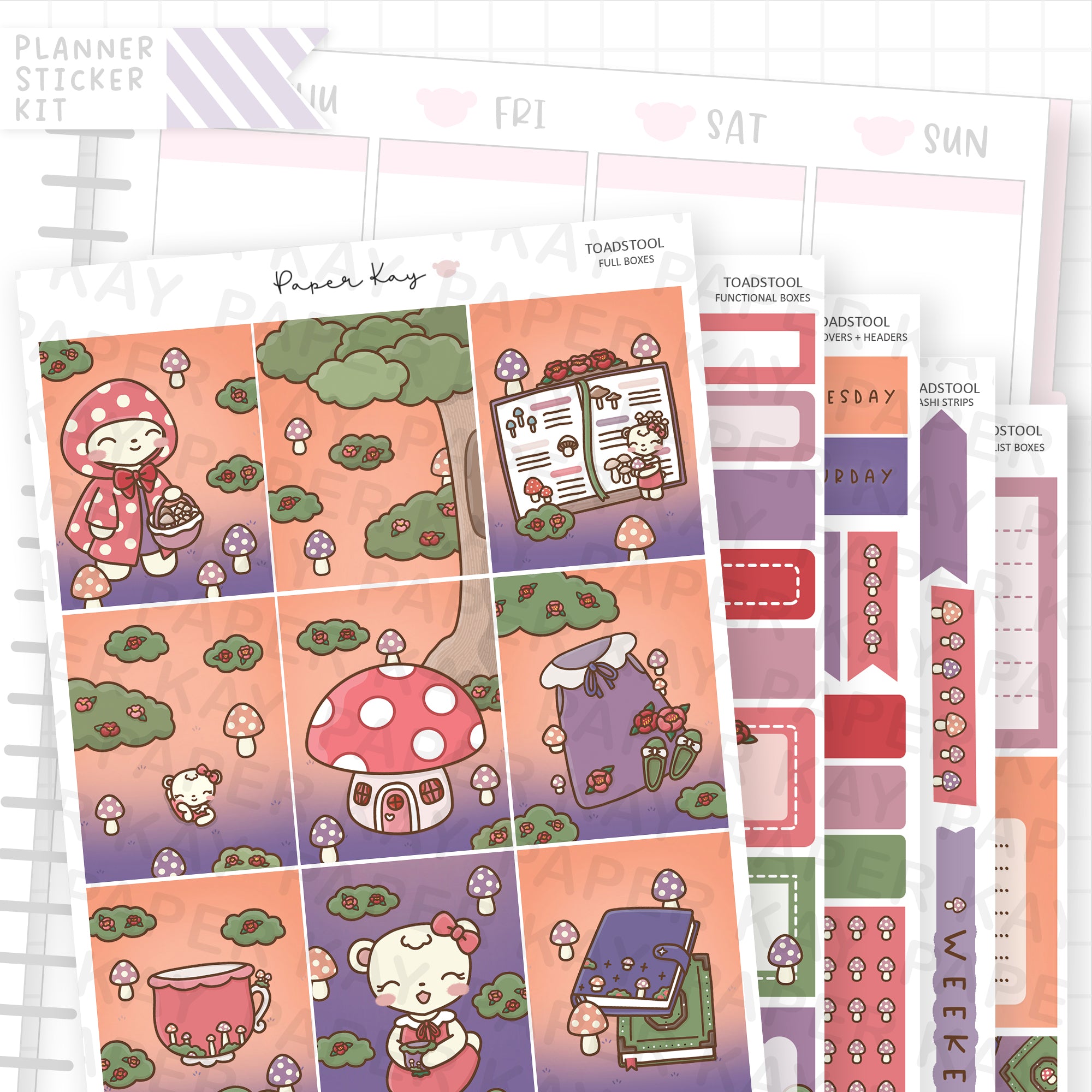 Toadstool Weekly Vertical Kit